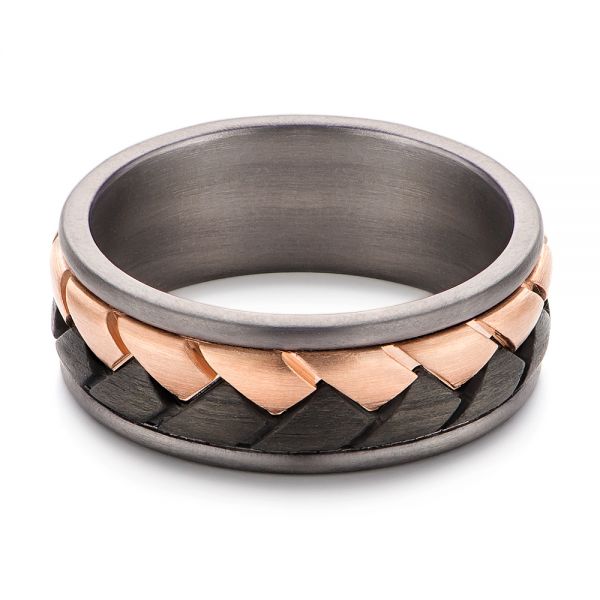 Tantalum Carbon Fiber Ring - Flat View - 106942