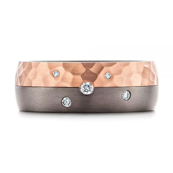Tantalum Diamond Ring - Top View - 106941