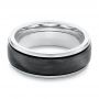 Carbon Fiber Men's Wedding Ring - Flat View -  105887 - Thumbnail