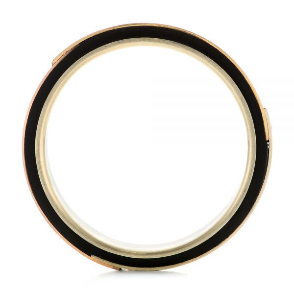 Tricolor Wedding Ring - Front View -  103860