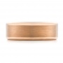 Rose Tungsten Satin Finish Men's Wedding Band - Top View -  102681 - Thumbnail