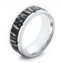 Tungsten Men's Wedding Band - Three-Quarter View -  103868 - Thumbnail