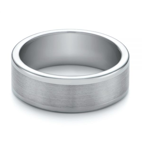 Tungsten Men's Wedding Band - Flat View -  103872