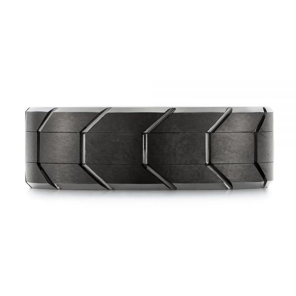 Tungsten Men's Wedding Band - Top view