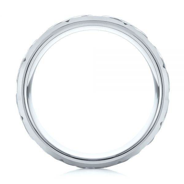 Tungsten Men's Wedding Ring - Front View - 103869
