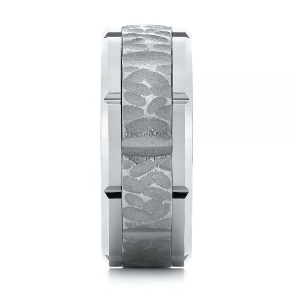 Tungsten Men's Wedding Ring - Side View - 103869