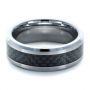 Tungsten Ring With Carbon Fiber Finish - Flat View -  1350 - Thumbnail