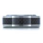 Tungsten Ring With Carbon Fiber Finish - Top View -  1350 - Thumbnail