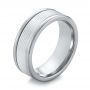 Tungsten Men's Wedding Band - Three-Quarter View -  103917 - Thumbnail