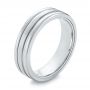 Tungsten Men's Wedding Band - Three-Quarter View -  103921 - Thumbnail