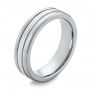 Tungsten Men's Wedding Band - Three-Quarter View -  103922 - Thumbnail