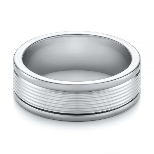 Tungsten Men's Wedding Band - Flat View - 103917
