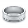 Tungsten Men's Wedding Band - Flat View -  103917 - Thumbnail