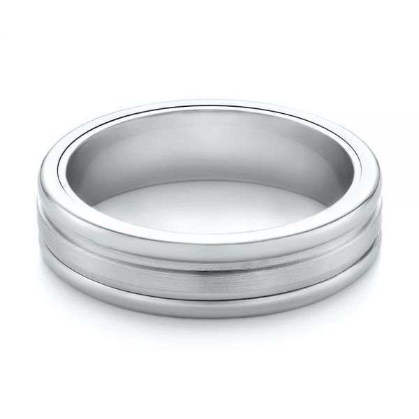 Tungsten Men's Wedding Band - Flat View -  103921