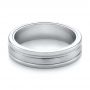 Tungsten Men's Wedding Band - Flat View -  103921 - Thumbnail