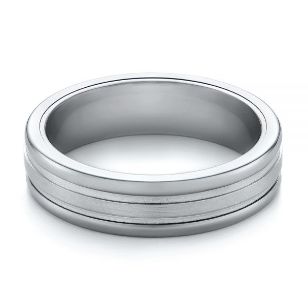 Tungsten Men's Wedding Band - Flat View - 103922