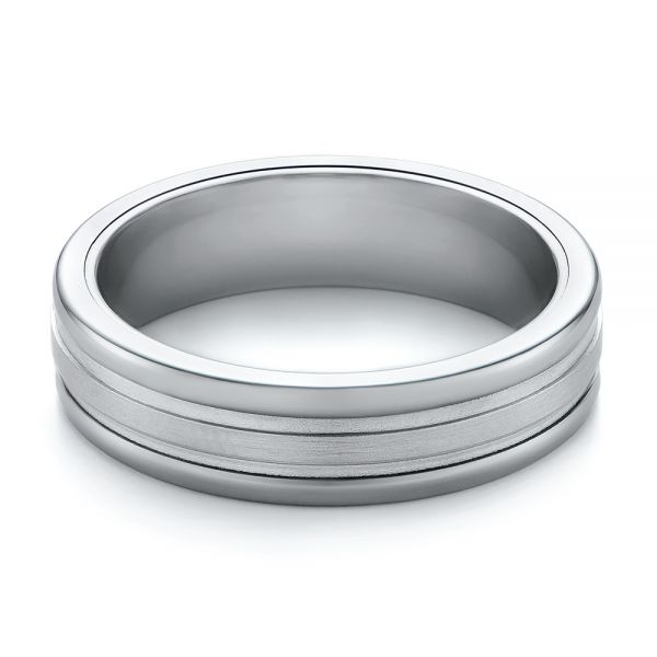 Tungsten Men's Wedding Band - Flat View -  103922