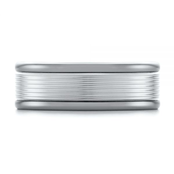 Tungsten Men's Wedding Band - Top View - 103917