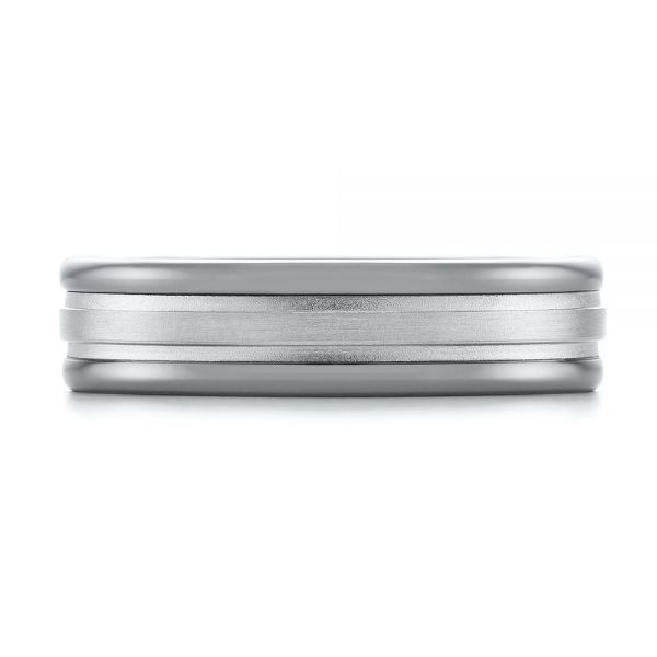 Tungsten Men's Wedding Band - Top View - 103922