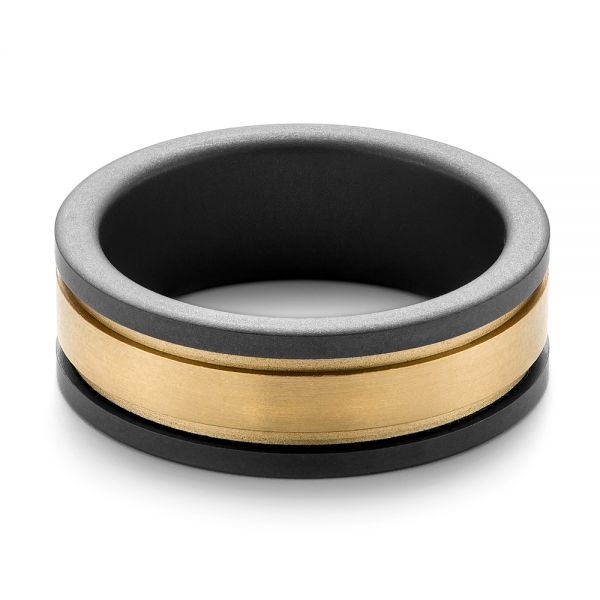 Tungsten Men's Wedding Band - Flat View -  103867