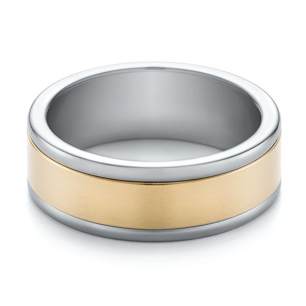 Tungsten Men's Wedding Band - Flat View -  103916