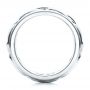  Platinum And Platinum Platinum And Platinum Two-tone Braided Men's Band - Front View -  101635 - Thumbnail