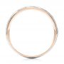 18k Rose Gold And 18K Gold 18k Rose Gold And 18K Gold Two-tone Hammered Men's Wedding Band - Front View -  103024 - Thumbnail