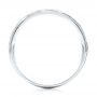  Platinum And 14K Gold Platinum And 14K Gold Two-tone Hammered Men's Wedding Band - Front View -  103024 - Thumbnail