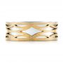  Platinum And 18k Yellow Gold Platinum And 18k Yellow Gold Two-tone Filigree Men's Band - Top View -  103127 - Thumbnail