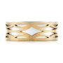  14K Gold And 18k Yellow Gold 14K Gold And 18k Yellow Gold Two-tone Filigree Men's Band - Top View -  103127 - Thumbnail