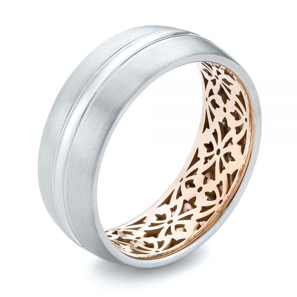 Two-tone Men's Wedding Band - Image