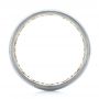 14K Gold And 14k Yellow Gold Two-tone Men's Wedding Band - Front View -  103837 - Thumbnail