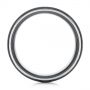 Two-tone Zirconium Men's Wedding Ring - Front View -  105893 - Thumbnail
