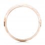 18k Rose Gold 18k Rose Gold Hammered Men's Wedding Band - Front View -  102566 - Thumbnail