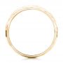 14k Yellow Gold 14k Yellow Gold Hammered Men's Wedding Band - Front View -  102566 - Thumbnail
