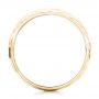 18k Yellow Gold 18k Yellow Gold Hammered Men's Wedding Band - Front View -  102566 - Thumbnail