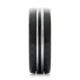Tungsten And Black Carbon Fiber Men's Band - Side View -  102680 - Thumbnail