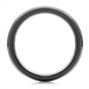 Zirconium Men's Wedding Ring With Hardwood Inlay - Front View -  105889 - Thumbnail