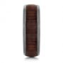 Zirconium Men's Wedding Ring With Hardwood Inlay - Side View -  105889 - Thumbnail