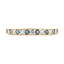 14k Yellow Gold 14k Yellow Gold Alexandrite And Diamond Wedding Band - Top View -  104592 - Thumbnail