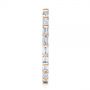 14k Rose Gold 14k Rose Gold Baguette Diamond Eternity Wedding Band - Side View -  105865 - Thumbnail
