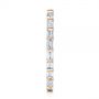 18k Rose Gold 18k Rose Gold Baguette Diamond Eternity Wedding Band - Side View -  105865 - Thumbnail