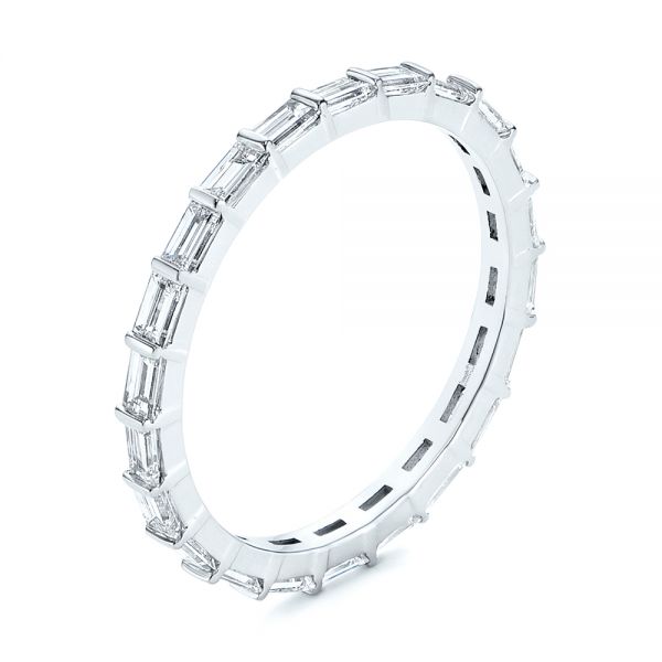 Baguette Diamond Eternity Wedding Band - Image