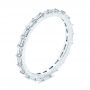 18k White Gold 18k White Gold Baguette Diamond Eternity Wedding Band - Three-Quarter View -  105865 - Thumbnail