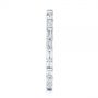 18k White Gold 18k White Gold Baguette Diamond Eternity Wedding Band - Side View -  105865 - Thumbnail