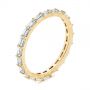 18k Yellow Gold Baguette Diamond Eternity Wedding Band