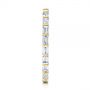 14k Yellow Gold 14k Yellow Gold Baguette Diamond Eternity Wedding Band - Side View -  105865 - Thumbnail