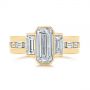 14k Yellow Gold 14k Yellow Gold Baguette Diamond Eternity Wedding Band - Top View -  105865 - Thumbnail