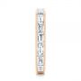 14k Rose Gold 14k Rose Gold Baguette Diamond Wedding Band - Side View -  105294 - Thumbnail