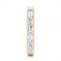 14k Rose Gold 14k Rose Gold Baguette Diamond Wedding Band - Side View -  105294 - Thumbnail